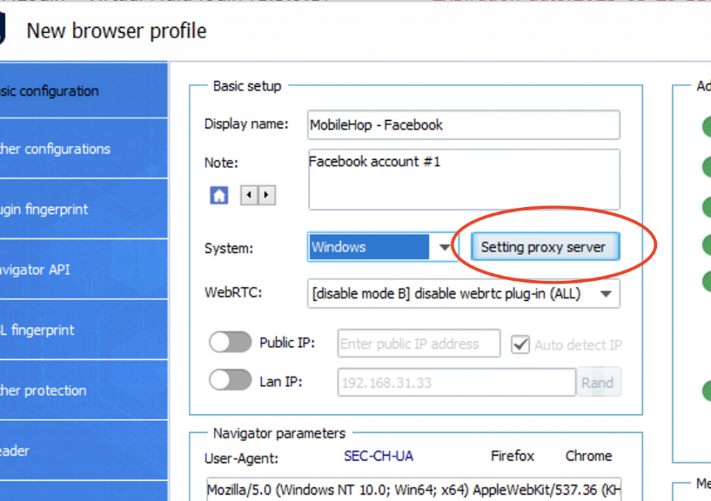 VMLogin - Basic proxy setup